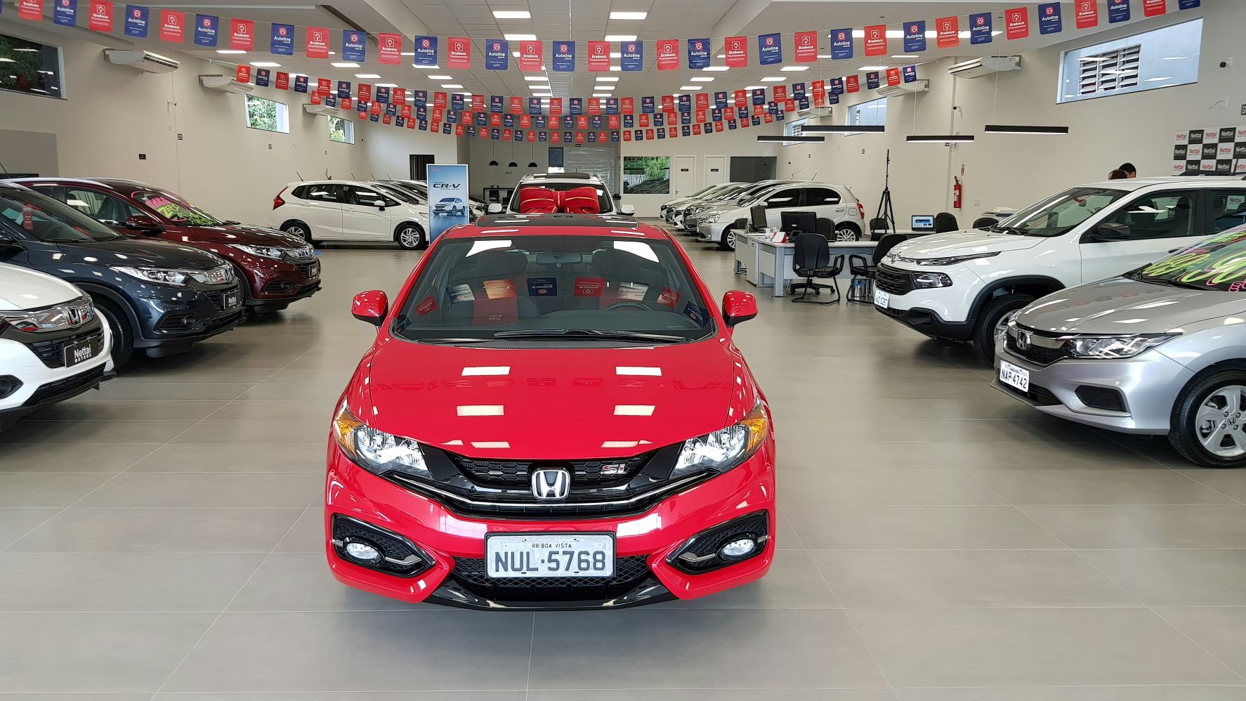 inside of a honda dealership